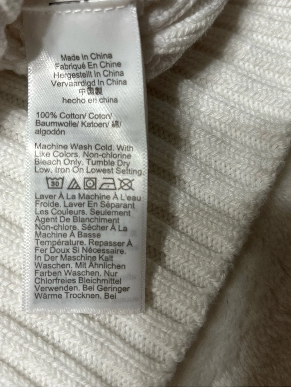 J. Crew White Textured Crewneck Sweater